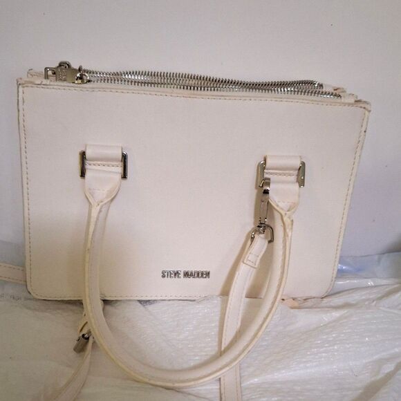 A Steve Madden Women's Crossbody Handbag Faux Leather and Suede Office Evening - Picture 1 of 14